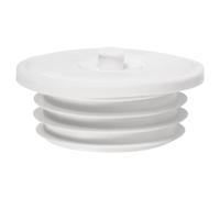 QUARKZMAN Anillo de Sellado de Tubería de Desagüe con Tapón Anillo de Silicona para Tapón de Sellado de Desagüe de Piso Antiolor Anillo de Sellado para PVC Tuberías 70-75mm Blanco