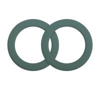QUARKZMAN Anillo Magnético Adhesivo, 2Pcs Anillo Adaptador Magnético Universal Kit De Conversión De Carga Inalámbrica De Cuero para Funda De Teléfono Móvil Cargador Inalámbrico (Verde)