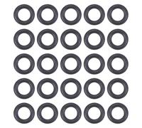 QUARKZMAN Anillo Tórico FKM 0.28" 0.16" DI 1/16" Ancho Junta Estanqueidad Goma Fluorada 75A Sellos Anillos Tóricos Motores Fontanería Industrial Negro Paquete 25