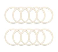 QUARKZMAN Anillos De Madera Sin Acabar De 2.4 Pulgadas, 2.4mm De Grosor Anillos De Madera Natural Circulo Plano Decoraciones Rodajas De Madera ParaProyectos DIY Pintura Decoración