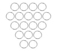 QUARKZMAN Anillos Partidos Para Llaveros, 1.2mm Grosor 18mm Diámetro Exterior Acero Inoxidable 304 Anillo Salto Abierto Hebilla Sólida Para Llaveros Colgador Llaves Coche, 60 Unidades