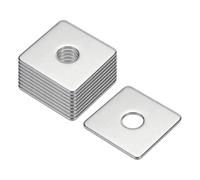 QUARKZMAN Arandela Cuadrada 10Pzs M8x40x40x2mm 304 Arandelas De Placa Cuadrada De Acero Inoxidable Espaciador De Almohadilla Plana Para Herrajes De Sujeción