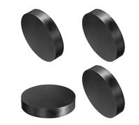 QUARKZMAN Arandela Gruesa de Goma, 4pcs Almohadilla de Aislamiento Antivibración Planas Ojales Amortiguador Antideslizante Kit de Espaciador Redondo Grueso Negro, 100x12x20mm (OD*ID*Grosor)