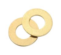 QUARKZMAN Arandela Plana, 20 Pcs Arandelas de Latón M8, 16mm OD, 0.8mm de Espesor Kit de Surtido de Sellos de Anillo, Junta de Sellado Metálica para Tornillos, Pernos y Tuercas