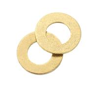 QUARKZMAN Arandela Plana, 80 Pcs Arandelas de Latón M5, 10mm OD, 0.5mm de Espesor Kit de Surtido de Sellos de Anillo, Junta de Sellado Metálica para Tornillos, Pernos y Tuercas