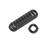 QUARKZMAN Arandela Resorte Ondulado, 200Pcs 0.47"x0.24"x0.01" (ODxIDxT) - Arandela Curva Hierro Para Tornillo, Arandelas Onduladas Para Maquinaria (Negro)