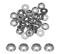 QUARKZMAN Arandelas Cónicas Avellanadas M3, Diámetro del Agujero 3mm/0.12", Arandelas de Aluminio para Tornillos RC/FPV/PC/Dron/Accesorios Mecánicos, Paquete de 30 (Gris)