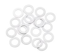 QUARKZMAN Arandelas Planas de Acero Inoxidable 304 M6, 50 Piezas 6x10x0.3mm Espaciadores Planos Finos para Tornillos, Reparación Electrónica, Automotriz