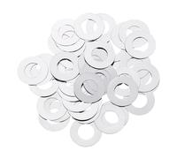 QUARKZMAN Arandelas Planas de Acero Inoxidable 304 M6, 50 Piezas 6x12x0.1mm Espaciadores Planos Ultradelgados para Tornillos, Reparación Electrónica, Automotriz