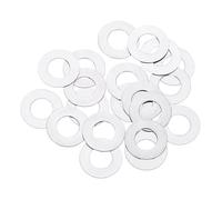 QUARKZMAN Arandelas Planas de Acero Inoxidable 304 M6, 50 Piezas 6x12x0.2mm Espaciadores Planos Ultradelgados para Tornillos, Reparación Electrónica, Automotriz