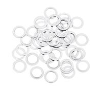 QUARKZMAN Arandelas Planas de Acero Inoxidable M4 304, 50 Piezas 4x6x0.1mm Espaciadores Planos Ultradelgados para Tornillos, Reparación Electrónica, Automotriz