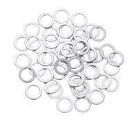 QUARKZMAN Arandelas Planas de Acero Inoxidable M4 304, 50 Piezas 4x6x0.5mm Espaciadores Planos Ultradelgados para Tornillos, Reparación Electrónica, Automotriz