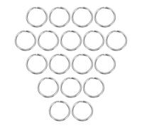 QUARKZMAN Aros Partidos Para Llaveros 2mm Grosor 30mm Diámetro Exterior Acero Inoxidable 304 Anillos Abiertos Para Llaveros Hebilla Bucle Sólido Para Colgar Llaves Coche 40 Unidades