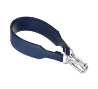 QUARKZMAN Asas De Bolso De Cuero Pu De Repuesto Correa Corta Para Bolso De Mano Con Cierre Para Bolso De Hombro Cartera Maletín, 41X3.6Cm, Hebilla Azul Plata