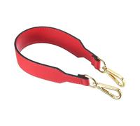 QUARKZMAN Asas De Bolso De Cuero Pu De Repuesto Correa Corta Para Bolso De Mano Con Cierre Para Bolso De Hombro Cartera Maletín, 41X3.6Cm, Hebilla Roja Dorada