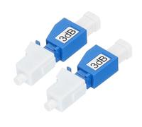 QUARKZMAN Atenuador de Fibra Óptica LC de 3db, LC/UPC Monomodo Fijo Macho a Hembra para Transmisión de Fibra Óptica Paquete de 2