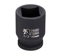 QUARKZMAN Attacco 1/2" 20mm A Impatto Metrica Quadrata Lunghezza 1.8" (45mm) Acciaio 40CR Fosfatato Standard Strumento Per Mozzo Ruota Per Riparazione Auto Meccanica Uso Domestico