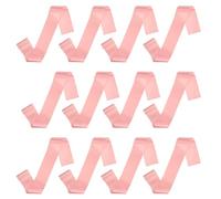 QUARKZMAN Banda De Raso Liso 180X9.5cm Banda De Certamen 12 Piezas|Decoraciones Simples Para Fiestas De Mujeres Novia Cumpleaños Boda Graduación DIY Personalizable Champagne