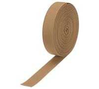 QUARKZMAN Bandas Elásticas para Coser 2cm 5 Yardas/15 Pies Marrón Claro Carrete de Elástico de Punto de Alta Elasticidad para Pelucas, Cinturones, Pantalones