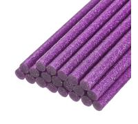QUARKZMAN Barra de Pegamento Termofusible, Barra de 200mm de Largo x 7mm de Diámetro para Pistola de Pegamento Caliente, Perfectas para Proyectos de Manualidad, Purpura Brillante, 20 Unidad