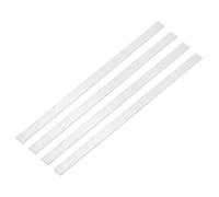 QUARKZMAN Barra Plana de Aluminio Cuadrada, 4 Pcs 2mm de Grosor 15mm de Ancho 305mm de Longitud Placa Plana Cuadrada de Aluminio 6063, 2 x 15 x 305 mm Stock Sólido de Molino