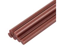 QUARKZMAN Barras de Pegamento Caliente, 7x100mm, 6 Pcs Mini Palos Termofusible de Alta Adhesión para Pistola de Pegamento Ideal para Bricolaje, Manualidades, Marrón Oscuro