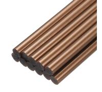 QUARKZMAN Barras de pegamento caliente mini para pistola de pegamento 7mm x 100mm Bronce Rojo 12uds