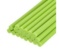 QUARKZMAN Barras de Pegamento Termofusible, 100mm de Largo x 7mm de Diámetro para Pistola de Pegamento Caliente, Perfecto para Proyectos de Manualidades, Color Verde Brillante, 20 Unidades
