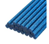 QUARKZMAN Barras de Pegamento Termofusible, 150mm de Largo x 11mm de Diámetro para Pistola de Pegamento Caliente, Perfecto para Proyectos de Manualidades, Color Azul Brillante, 20 Unidades