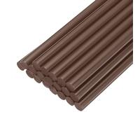 QUARKZMAN Barras de Pegamento Termofusible 200 mm de Largo x 11 mm de Diámetro para Pistola de Pegamento Caliente Perfectas para Manualidades Y Sellado Marrón 20 Piezas
