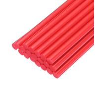QUARKZMAN Barras de Pegamento Termofusible 200 mm de Largo x 11 mm de Diámetro para Pistola de Pegamento Caliente Perfectas para Manualidades Y Sellado Rojo Rosa 20 Piezas
