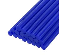 QUARKZMAN Barras de Pegamento Termofusible, 200mm de Largo x 7mm de Diámetro para Pistola de Pegamento Caliente, Perfectas para Proyectos de Manualidades, Color Azul Brillante, 20 Unidades