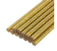 QUARKZMAN Barras de Pegamento Termofusible Mini para Pistola de Pegamento 0,43 Pulgadas x 4 Pulgadas Oro Brillante 12 Piezas