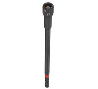 QUARKZMAN barrena Para Tuercas De 11/32" Casquillo De 1/4" Vástago Hexagonal De 6" (150mm) Largo Magnético Casquillos De 6 Puntos Cambio Rápido Acero CR-V Fosfatado Colocadores Negro