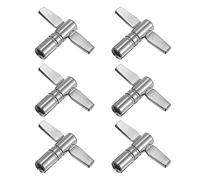 QUARKZMAN Batería Afinación Tecla Rápida Liberación T-Forma Tambor Teclas para Tambor Instrumento Reemplazo 6uds