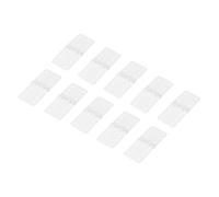 QUARKZMAN Bisagras RC 1 Pulgada x 0.5 Pulgada Ajustables Para Modelo De Avión Partes De Alas De Aeronave A Control Remoto Plástico Cuadrado De Hojas Sueltas 10 Pcs