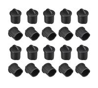 QUARKZMAN BNC-A Silicona Protector Hembra Puerto x 20uds Anti-Polvo Plástico Tapón Enchufe para Equipo Electrónico, [Negro]