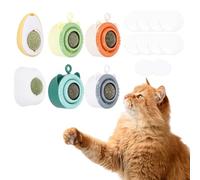 QUARKZMAN Bolas De Hierba Gatera para Gatos Bola para Limpieza De Gatos Rotativa Y Divertida Suministros para Juego De Energía De En Interiores (5 Colores) Destinado A Dormitorio /.