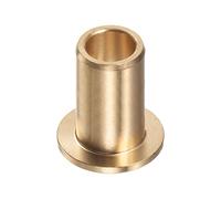 QUARKZMAN Brida Cojinete Manguito 10mm Interior Diámetro 14mm OD 30mm Longitud 2mm Brida Grosor Bronce Buje Autolubricantes Bujes Manguito para Industriales Equipos