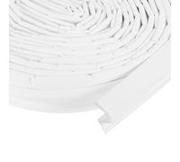 QUARKZMAN Burlete Para Puerta, 20 Pies Espuma Con Ranura En Forma De V Aislamiento Acústico Para Marco De Puerta Exterior Para Huecos Grandes (Cubierta Blanca/Espuma Blanca)