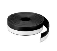 QUARKZMAN Burlete Puerta Sello 25mm Silicona Sello Tira para Puerta Borrador Tapón Adhesivo Cinta Ventana Casa Ducha Vidrio Huecos Longitud 8m, Negro