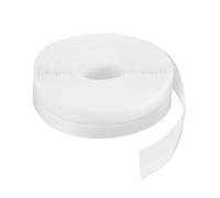 QUARKZMAN Burlete Puerta Sello 25mm Silicona Sello Tira para Puerta Borrador Tapón Adhesivo Cinta Ventana Casa Ducha Vidrio Huecos Longitud 8m, Blanco