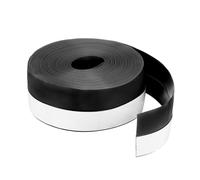 QUARKZMAN Burlete Puerta Sello 35mm Silicona Sello Tira para Puerta Borrador Tapón Adhesivo Cinta Ventana Casa Ducha Vidrio Huecos Longitud 8m, Negro