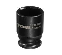 QUARKZMAN Bussola Di Impatto A 6 Punti 1/4 Di Pollice 13mm Bussola Metrica Standard In Acciaio Cr-Mo Per Dado Esagonale Bullone Albero Per Riparazione Auto Macchina