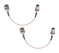 QUARKZMAN Cable 3G-SDI De 0.2M, Cable HD-SDI BNC Macho A Hembra 75 Ohm RG179 Coaxial Puente De Video Cable Para Cámara Sistema De Vigilancia CCTV Monitor Transmisión, Naranja, Paquete De 2