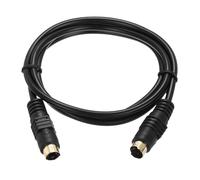 QUARKZMAN Cable de Video S 3.3Ft, Mini Din 4 Pin Cable S-Video Macho a Macho Conector Chapado en Dorado para Receptor de Tv Monitor S-Vhs Vcr Dvd