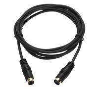QUARKZMAN Cable de Video S 6Ft, Mini Din 4 Pin Cable S-Video Macho a Hembra Conector Chapado en Dorado para Receptor de Tv Monitor S-Vhs Vcr Dvd