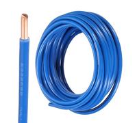 QUARKZMAN Cable Eléctrico Aislado Cobre Sólido 25 Pies Calibre 10 AWG Cable Conexión THHN Para Uso Residencial Industrial Y Puesta A Tierra Clasificado Para 600 Voltios Listado UL Azul