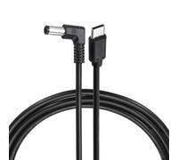 QUARKZMAN Cable PD Trigger De 36W Cable De Alimentación Tipo C A DC 12V 3A 5.5x2.1mm Conector En Ángulo Recto 2.0m/6.6ft Cable USB C A DC PD Para Monitor Portátil Cámara De Seguridad
