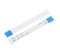 QUARKZMAN Cable Plano Flexible 80mm Paso 1mm 6 Pines FPC FFC Cable Cinta Flexible Para LCD TV Audio De Auto Reproductor De DVD 10Pcs (Tipo B)